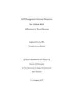 Self-management outcome measures for children with inflammatory bowel disease