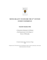 Mining reality to explore the 21st century student experience