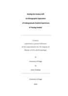 Healing the Anxious Self: An Ethnographic Exploration of Undergraduate Student Experiences of 'Having Anxiety'
