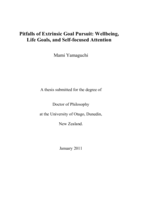 Pitfalls of Extrinsic Goal Pursuit: Wellbeing, Life Goals, and Self-focused Attention