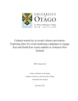 Cultural sensitivity in sexual violence prevention: Exploring ideas for social marketing campaigns to engage East and South-East Asian students in Aotearoa New Zealand