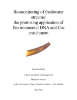 Biomonitoring of freshwater streams: the promising application of Environmental DNA and Cas enrichment