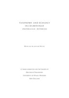 Taxonomy and ecology in Celmisiinae (Asteraceae: Astereae)