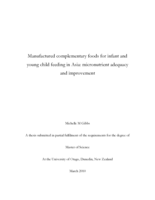 Manufactured complementary foods for infant and young child feeding in Asia: micronutrient adequacy and improvement