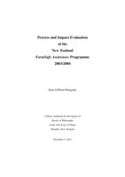 Process and Impact Evaluation of the New Zealand FarmSafe Awareness Programme 2003/2004