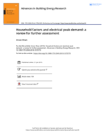 Household factors and electrical peak demand : a review for further assessment.
