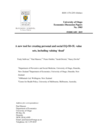 A new tool for creating personal and social EQ-5D-5L value sets, including valuing ‘dead’