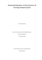 Assessing footwear in the presence of running-related injuries
