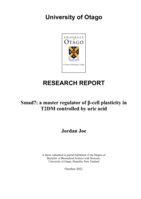 Smad7: a master regulator of β-cell plasticity in T2DM controlled by uric acid