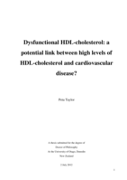 Dysfunctional HDL-cholesterol: a potential link between high levels of HDL-cholesterol and cardiovascular disease?
