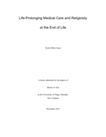 Life-Prolonging Medical Care and Religiosity at the End of Life.