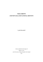 Nigel Brown and New Zealand National Identity