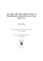 Towards a better understanding of microbiomes across pastoral farm habitats