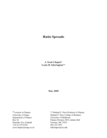 Ratio spreads
