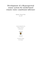 Development of a Hyperspectral sensor system for model-based remote water constituent inference