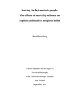 Scaring the bejesus into people: The effects of mortality salience on explicit and implicit religious belief