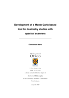 Development of a Monte-Carlo based tool for dosimetry studies with spectral scanners