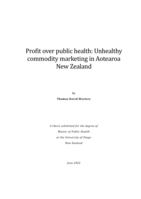 Profit over public health: Unhealthy commodity marketing in Aotearoa New Zealand