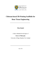 Chitosan-based 3D-printing scaffolds for bone tissue engineering