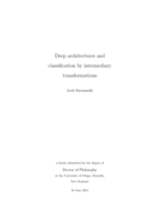 Deep architectures and classification by intermediary transformations