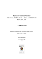 Robert Stout Revisited: The Ideas and Ideals of a Secular Puritan in New Zealand