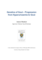 Genetics of gout - Progression from hyperuricaemia to gout
