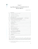 The Philosophical Underpinnings of Human Rights