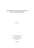 Optimising indicators of ecological condition in shallow tidal estuaries as function of nitrogen loading