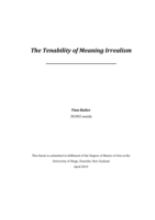 The Tenability of Meaning Irrealism