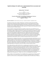 Spatial techniques for multi-source national planted forest assessment and reporting