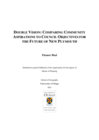 Double Vision: Comparing Community Aspirations to Council Objectives for the Future of New Plymouth
