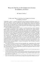 What is the Place of Corrective Justice in Criminal Justice?