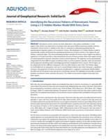 Identifying the Recurrence Patterns of Nonvolcanic Tremors Using a 2‐D Hidden Markov Model With Extra Zeros