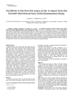Accidents in the first five years of life: a report from the Dunedin Multidisciplinary Child Development Study