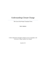 Understanding Climate Change - The Case of the Waitati Transition Town