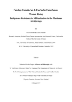 Fanohge Famalåo’an & Fan’tachu Fama’lauan:  Women Rising Indigenous Resistance to Militarization in the Marianas Archipelago