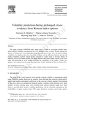 Volatility prediction during prolonged crises: Evidence from Korean index options