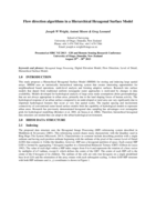 Flow direction algorithms in a Hierarchical Hexagonal Surface Model