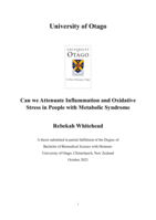 Can we Attenuate Inflammation and Oxidative Stress in People with Metabolic Syndrome