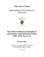 Near-infrared fluorescent imaging to demonstrate superficial microvenous reflux of the leg, in vivo.