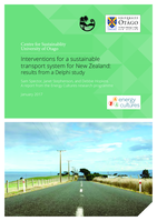 Interventions for a sustainable transport system for New Zealand: results from a Delphi study