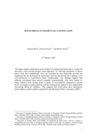 House Prices, fundamentals and Inflation