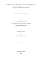 Trophic structure through the history of exploitation in New Zealand fish communities