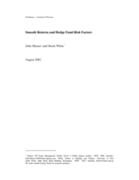 Smooth returns and hedge fund risk factors