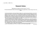 Bibliography of publications and reports, 1975-1983 [Research Notice]