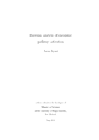 Bayesian analysis of oncogenic pathway activation