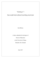 "Getting it": Successful intercultural teaching practicum