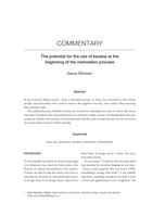 Commentary: The potential for the use of karakia at the beginning of the restoration process