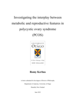 Investigating the interplay between metabolic and reproductive features in polycystic ovary syndrome (PCOS)