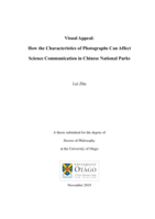 Visual appeal: How the characteristics of photographs can affect science communication in Chinese national parks